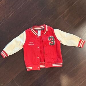 Carter's Red and Cream 'Team Captain' Varsity Jacket